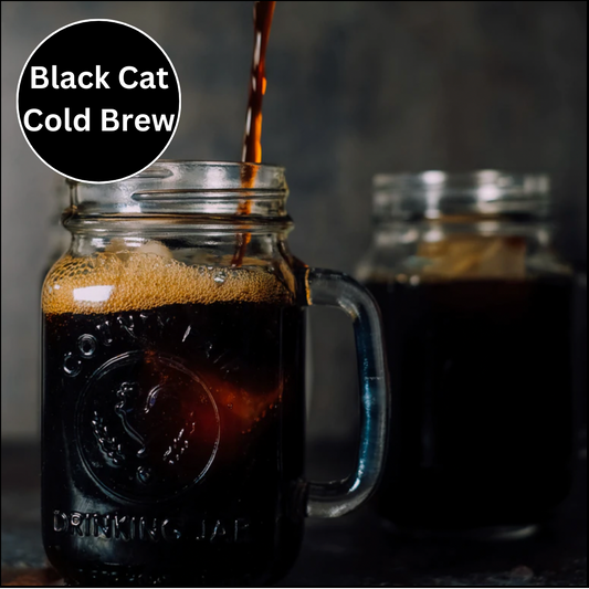 BLACK CAT COLD BREW COFFEE, Dark Roast [Low Acid]